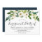 White Blooming Flowers Engagement Party Invitation