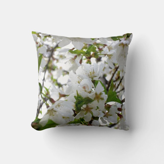 White Blossom Cushion (Front)