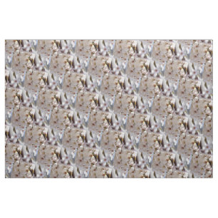 White blossom fabric