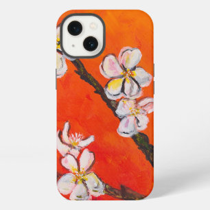 White blossoming branch in spring iPhone 13 case