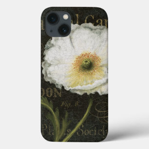 White Blossoms and Leaves iPhone 13 Case