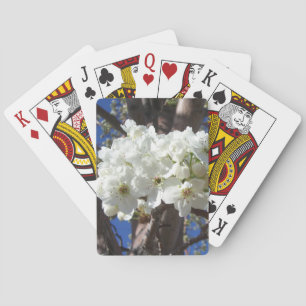 White Blossoms II Spring Flowering Tree Playing Cards