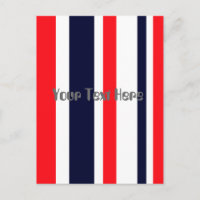 White, Blue And Red Stripes
