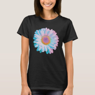 White blue daisy flower blooming for daisy flower T-Shirt