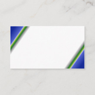 White Blue Green Business Card