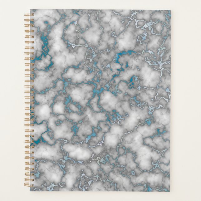 White Blue Marble Planner (Front)