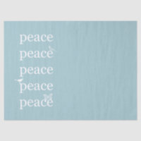 White Blue Peace inspirational quote birds  
