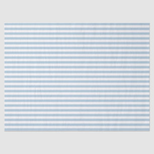 White Blue Stripes Tissue Paper