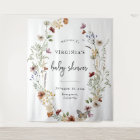 White Boho Floral Baby Shower