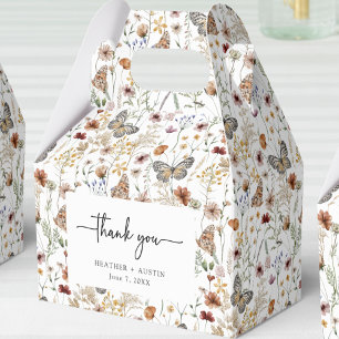 White Boho Wedding Favour Box