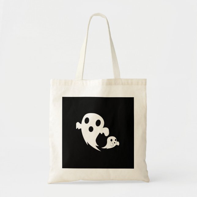 White Boo  Tote Bag (Front)