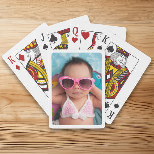 White Border for Your Photo Playing Cards