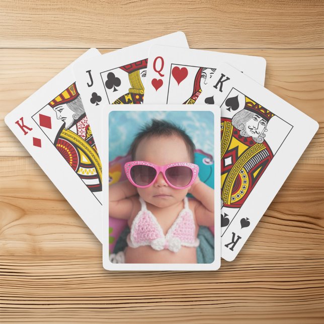 White Border for Your Photo Playing Cards (White Border for Your Photo Poker Cards)