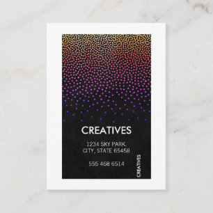 White Border / Glamour Pattern Business Card