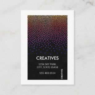 White Border / Glamour Pattern Business Card