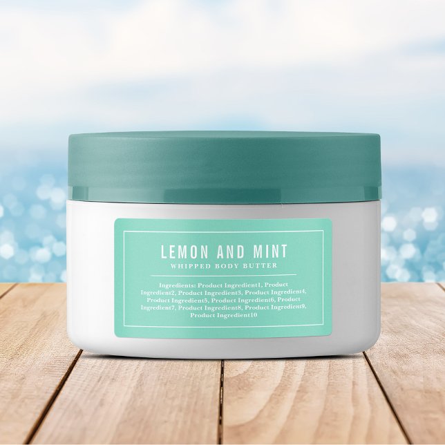 White Border & Lines Editable Colour Ingredients Label (Creator Uploaded)