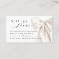 White Bow Display Shower