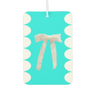 White Bow Luxury Car Air Freshener