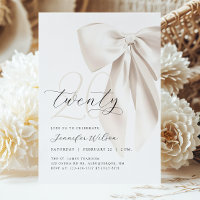 White Bow Twenty Birthday