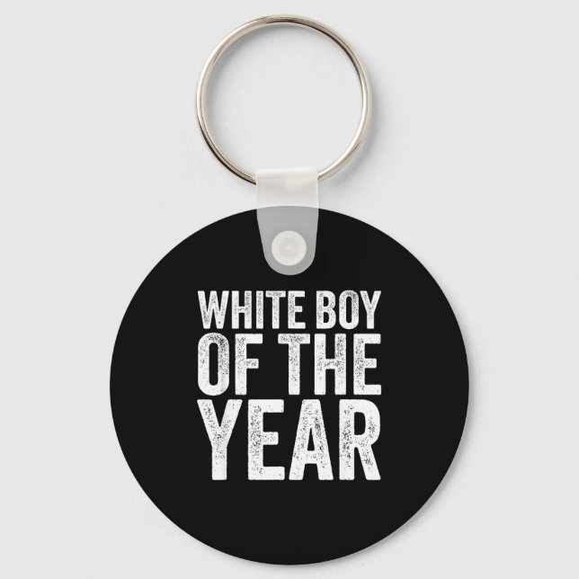 White Boy Of The Year Funny T  Key Ring (Front)
