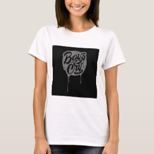 White Boys Cry Drip Graphic Statement Tee
