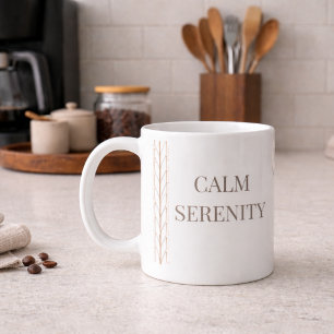 White Braid Serenity Classic Mug, 11 oz Coffee Mug