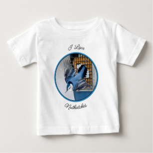 White-Breasted Nuthatch in Snow - Original Photo Baby T-Shirt