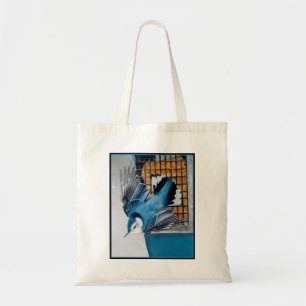 White-Breasted Nuthatch in Snow - Original Photo Tote Bag