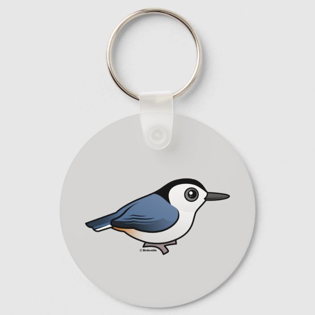 White-breasted Nuthatch Key Ring (Front)