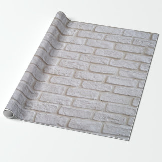 White Brick Texture Wrapping Paper