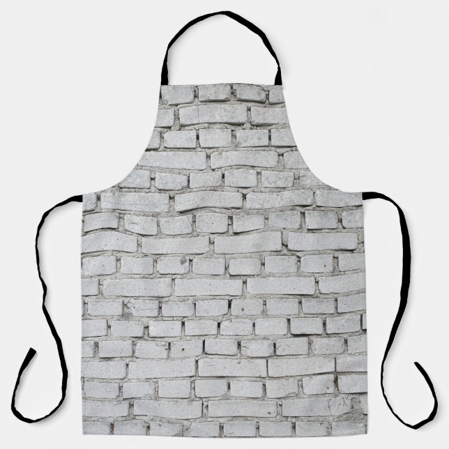 WHITE BRICK WALL APRON (Front)