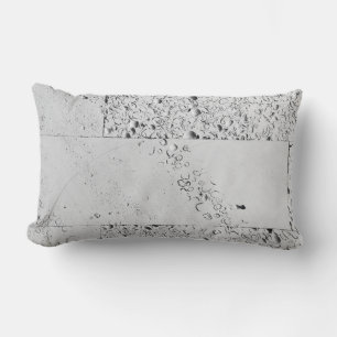 White brick wall lumbar cushion
