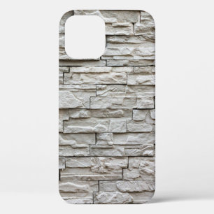 White brick wall pattern texture iPhone 12 case