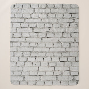 WHITE BRICK WALL SHERPA BLANKET