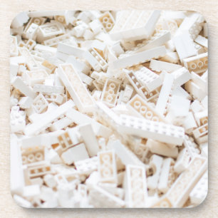 white bricks coaster