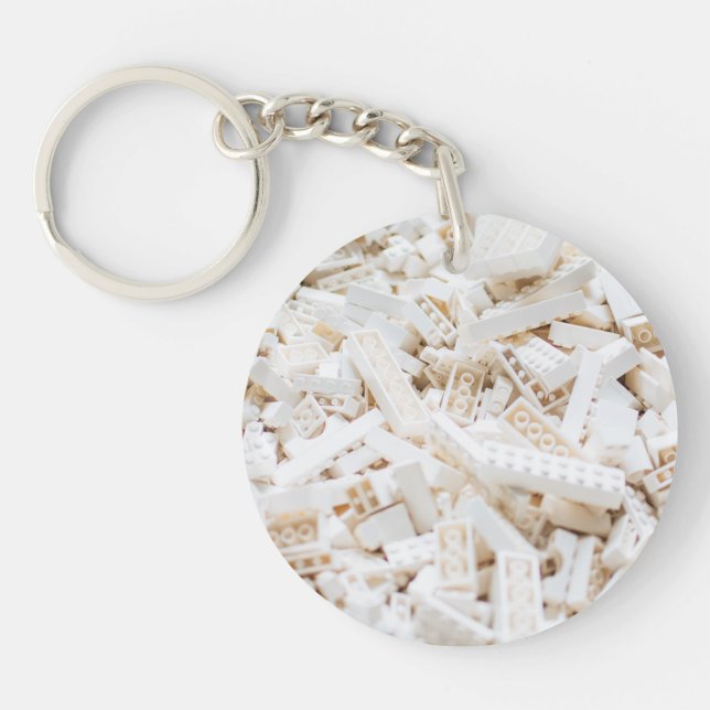 white bricks key ring (Front)