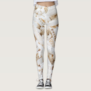 white bricks leggings