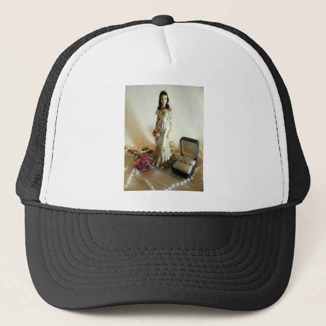 White Bridal I Trucker Hat (Front)