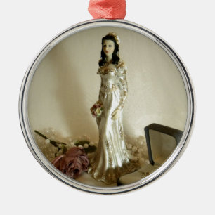 White Bridal III Metal Tree Decoration