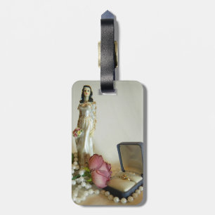 White Bridal IV Luggage Tag