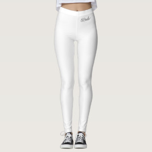 White "Bride" Athletic Pants - Bachelorette Party