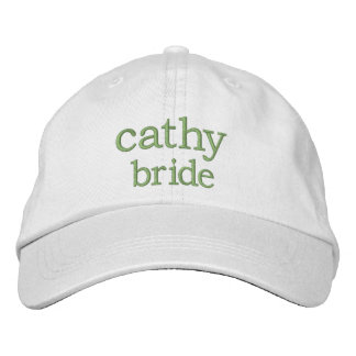 White Bride  Embroidered Hat