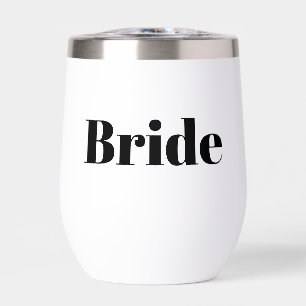 White Bride Stemless Wine Tumbler