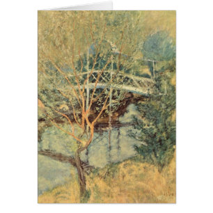 White Bridge by Twachtman, Vintage Impressionism