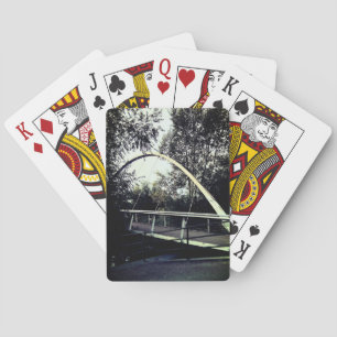 White bridge playing cards