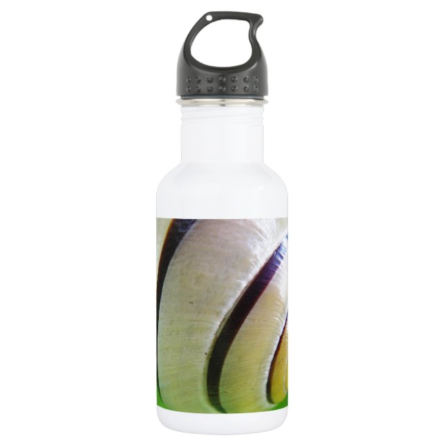 White-brown snail 532 ml water bottle (Front)
