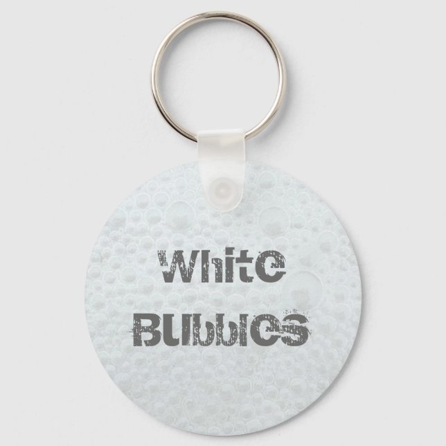 White Bubbles - Template Key Ring (Front)