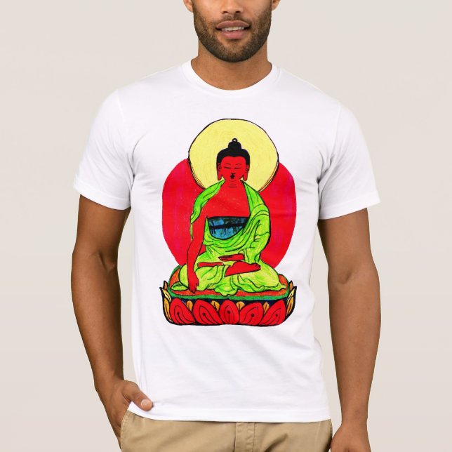 White Buddha  Men’s Tee Shirt (Front)
