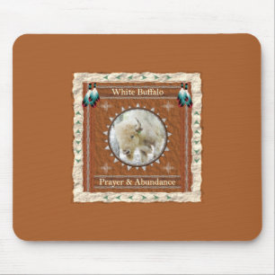 White Buffalo Abundance Energy Mouse Pad
