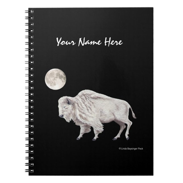 White Buffalo Full Moon Notebook (Front)